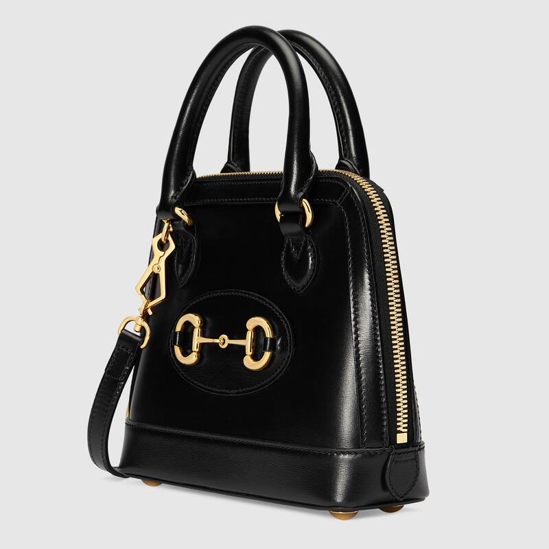 Gucci Horsebit 1955 Mini Top Handle Bag Shoulder Bag 640716 Black